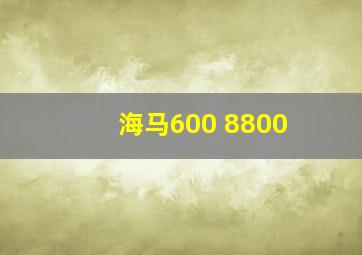 海马600 8800